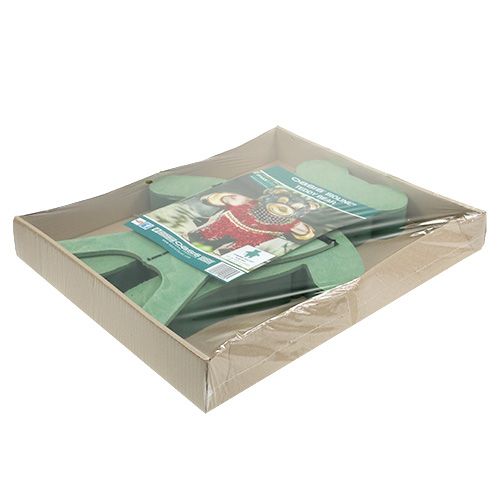 Product Floral foam figure teddy with stand 48.5cm x 42cm H5cm 1 pc