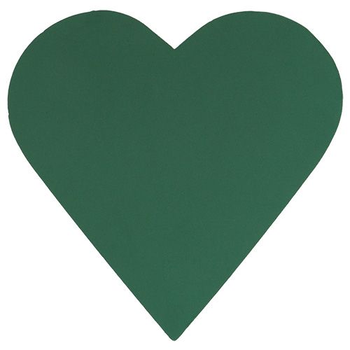 Floristik24 Floral Foam Heart Floral Foam Green 53cm 2 Pcs Wedding Decoration