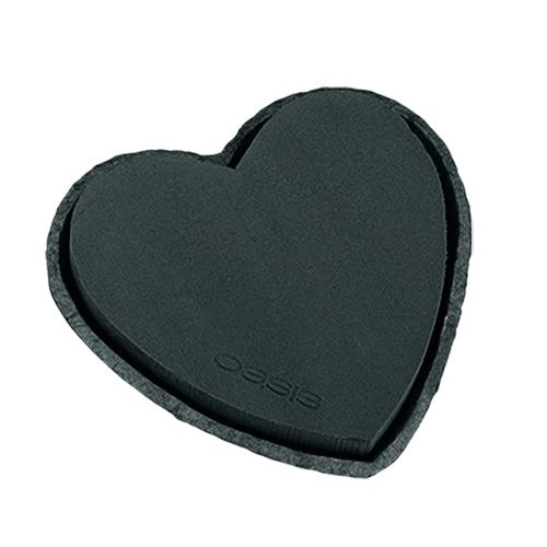 Floristik24 Floral foam heart black 17cm 2 pcs wedding decoration