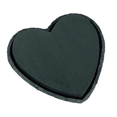 Product Floral foam heart black 25.5cm 2pcs