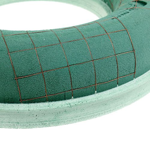 Product Floral Foam Ring Green Wreath Floral Foam Ø42cm 2 pcs