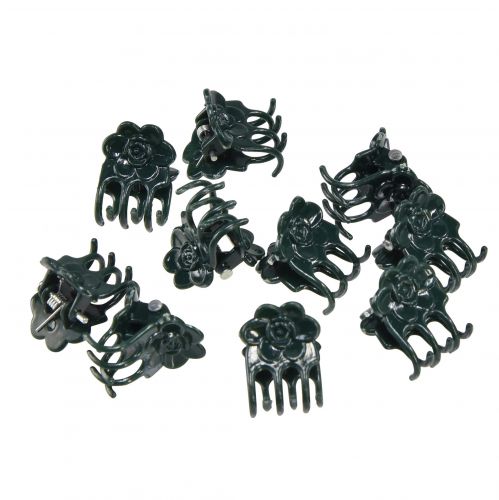 Floristik24 Orchid Clips Clamps Plastic Green 10pcs