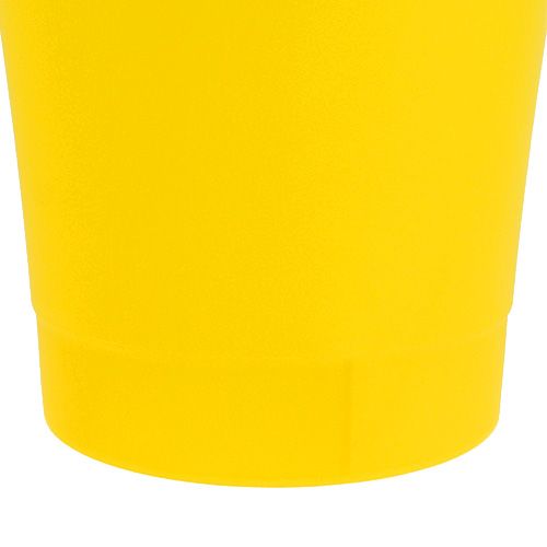 Floristik24 Orchid pot plastic yellow Ø12.5cm H14cm, 1p