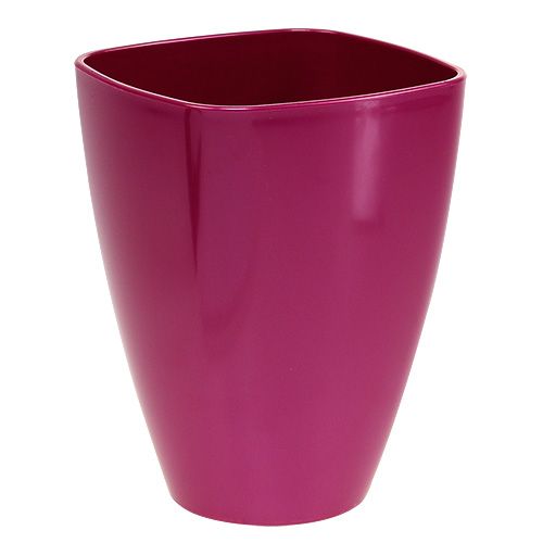 Floristik24 Orchid pot glossy Ø12.5cm cherry 1 pc