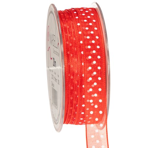 Floristik24 Ribbon with polka dot pattern for versatile seasonal gift wrapping, 1.5cm wide, 20m long