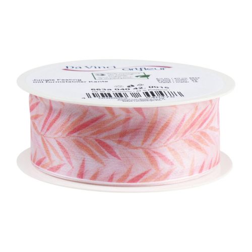 Product Organza ribbon chiffon ribbon jungle orange 40mm 15m