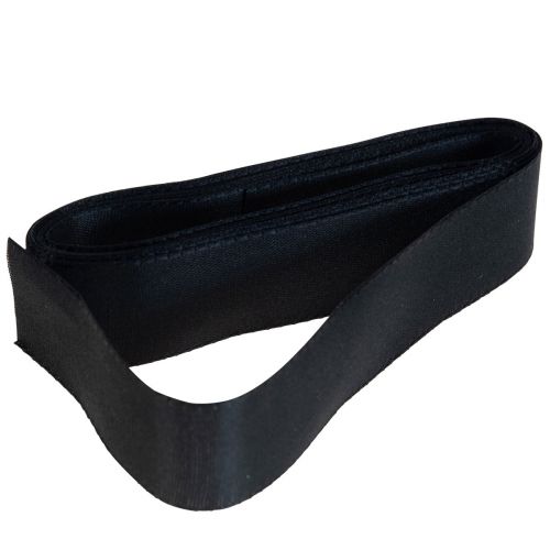 Floristik24 Decorative ribbon gift ribbon black ribbon selvedge 25mm 3m 10pcs