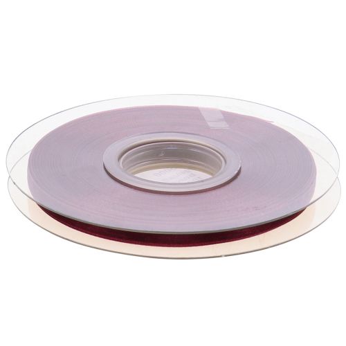 Product Organza ribbon Bordeaux nylon ribbon 6mm 50m