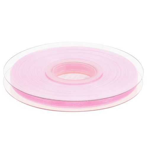Product Organza ribbon gift ribbon pink ribbon selvedge 6mm 50m