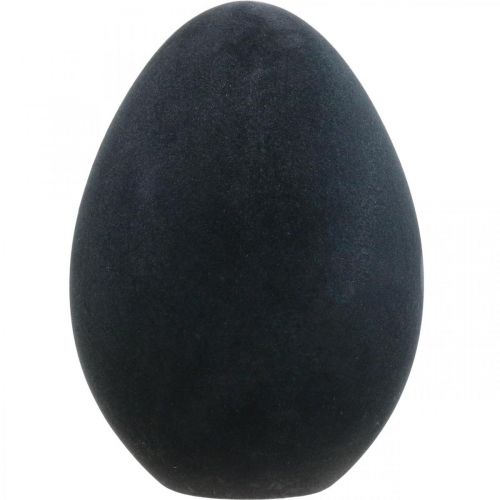 Product Easter egg plastic black egg Easter decoration flocked 40cm
