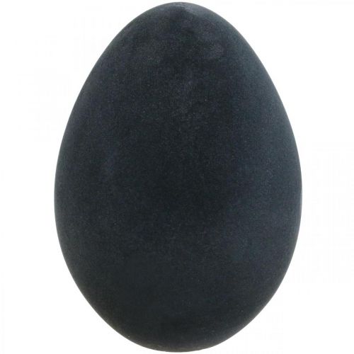 Product Easter egg plastic black egg Easter decoration flocked 40cm
