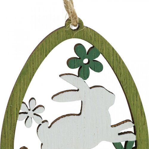 Floristik24 Easter egg for hanging Easter decoration wooden pendant 5×7cm 12 pcs