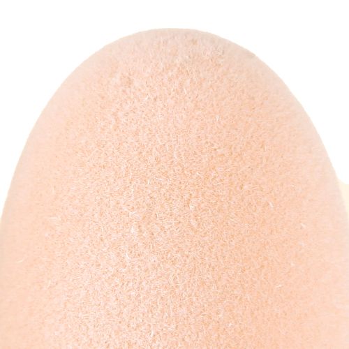 Product Easter Eggs Flocked in Peach Brown White H6cm 24pcs