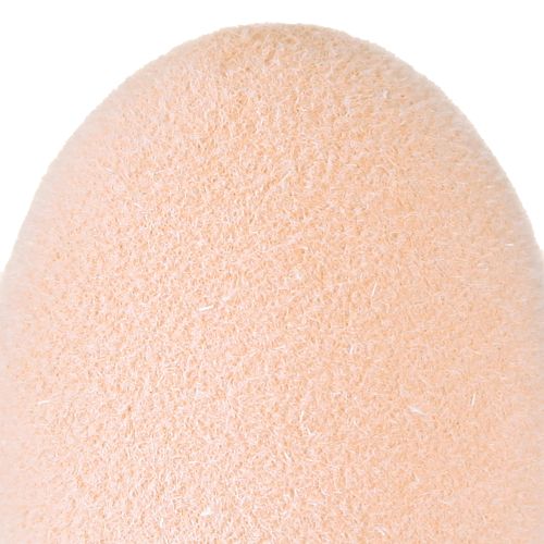 Product Easter Eggs Small Flocked Peach Brown White H4cm 15 Pcs