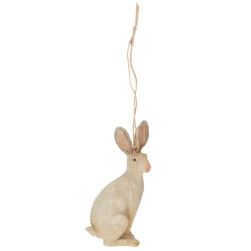 Product Easter bunny figure for hanging Easter decoration polyresin H9.5cm 4pcs