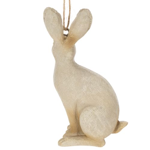 Product Easter bunny figure for hanging Easter decoration polyresin H9.5cm 4pcs