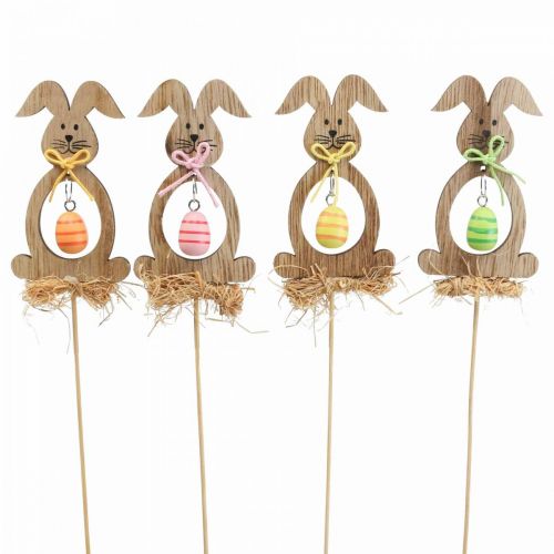 Floristik24 Easter bunny wood, flower plugs Easter, bunny plugs 8.5cm 12pcs