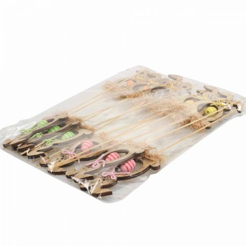 Product Easter bunny wood, flower plugs Easter, bunny plugs 8.5cm 12pcs