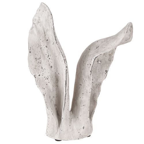 Easter Bunny Decoration Rabbit Ears Grey/White Shabby Chic H29cm