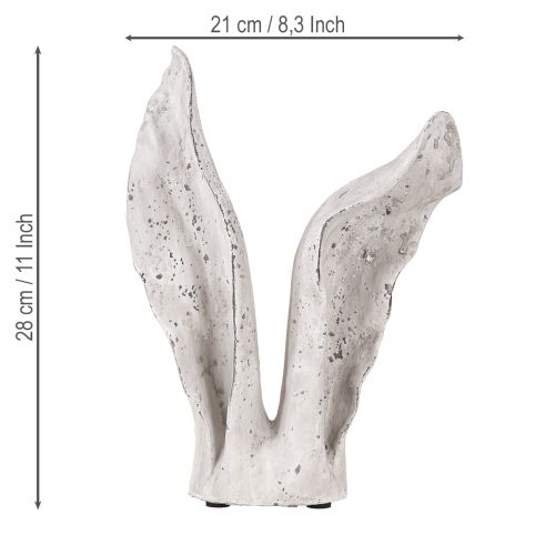 Floristik24 Easter Bunny Decoration Rabbit Ears Grey/White Shabby Chic H29cm
