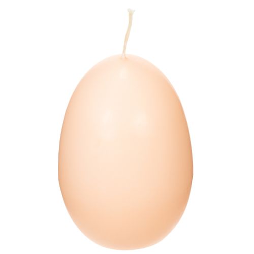 Floristik24 Easter candles, egg-shaped, egg-shaped Easter candles, peach design, Ø6cm, H9cm, 6 pieces