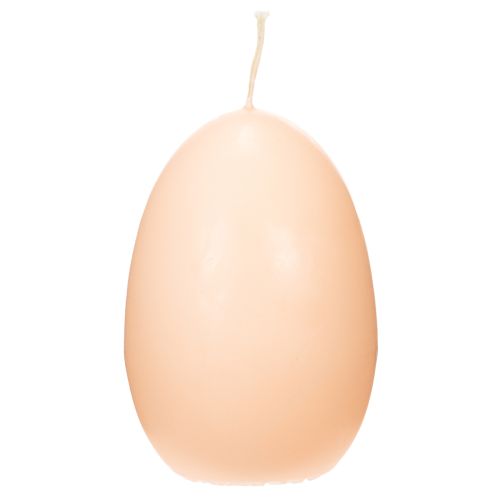 Product Easter candles, egg-shaped, egg-shaped Easter candles, peach design, Ø6cm, H9cm, 6 pieces