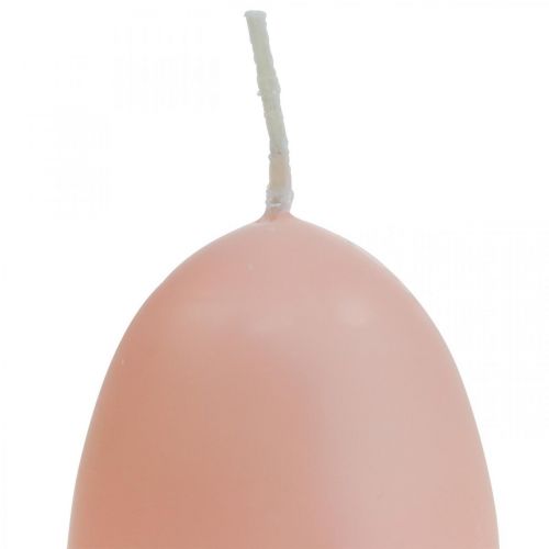 Floristik24 Easter candles egg shape, egg candles Easter Peach Ø4.5cm H6cm 6pcs