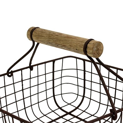 Floristik24 Easter basket metal sort. Brown 4pcs