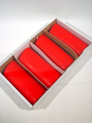 Floristik24 Oval candles 160mm 4 pcs ruby