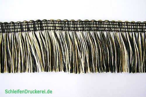 Floristik24 Fringe gold-black self-adhesive 25m