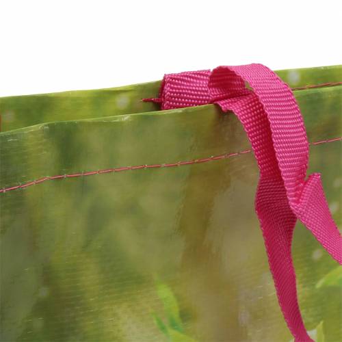 Floristik24 Shopping bag with handles Happiness plastic 38 × 10 × 40cm