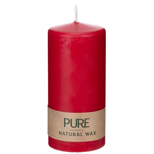 Floristik24 PURE pillar candle made of natural wax for a cozy atmosphere 13cm
