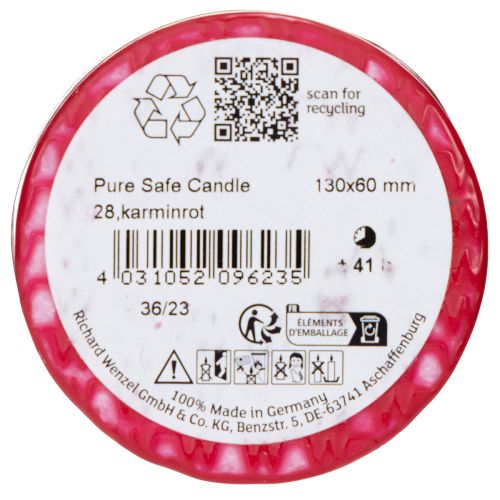 Product PURE pillar candle made of natural wax for a cozy atmosphere 13cm