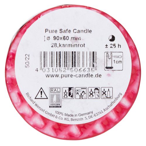 Product PURE pillar candle, natural wax candle for a cozy atmosphere at home, 9cm