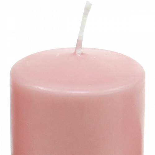 Floristik24 PURE pillar candle 130/60 decorative candle pink natural wax