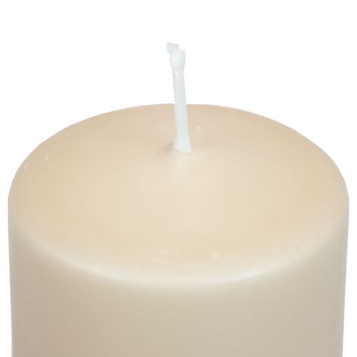 Floristik24 PURE pillar candle beige Wenzel candles 90/60mm
