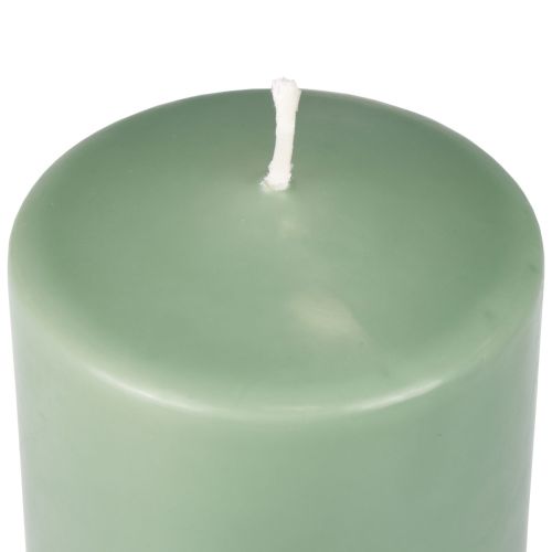 Product PURE pillar candle green emerald Wenzel candles 130/70mm