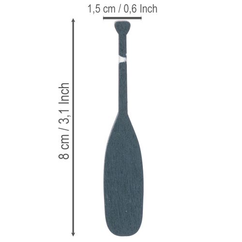 Miniature paddle decoration for nautical decor, 8cm, 18 pieces | Floristik24.ie