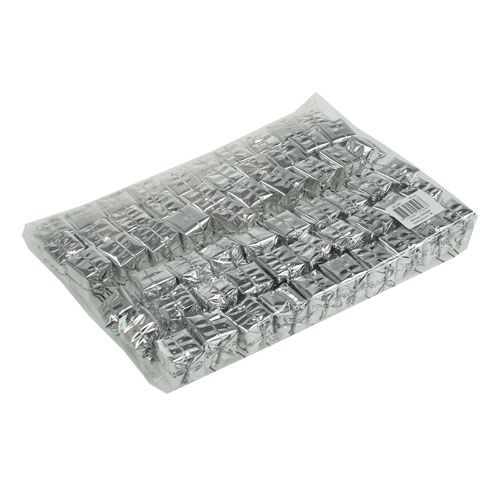 Package on wire silver 2.5cm 60pcs | Floristik24.ie
