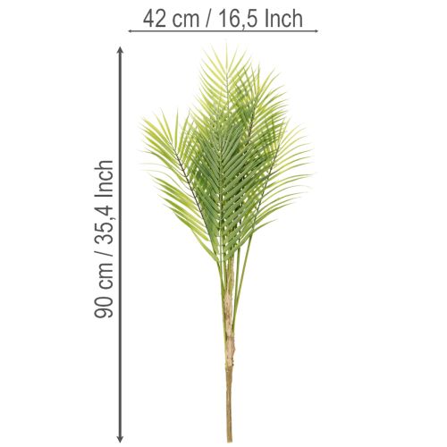 Artificial palm branch, artificial plant for arrangements, 90cm | Floristik24.ie
