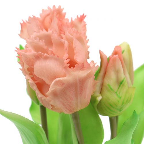 Floristik24 Parrot tulip Real-Touch in a pot pink 23cm