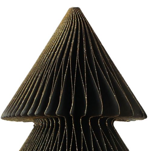 Floristik24 Paper Christmas tree Paper Christmas tree Black H30cm