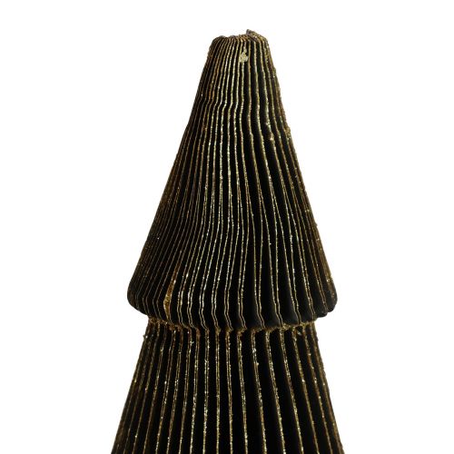 Floristik24 Paper Christmas tree Paper Christmas tree Black H60cm
