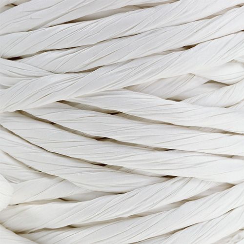 Floristik24 Paper cord 6mm 23m white