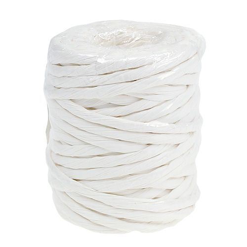 Floristik24 Paper cord 6mm 23m white