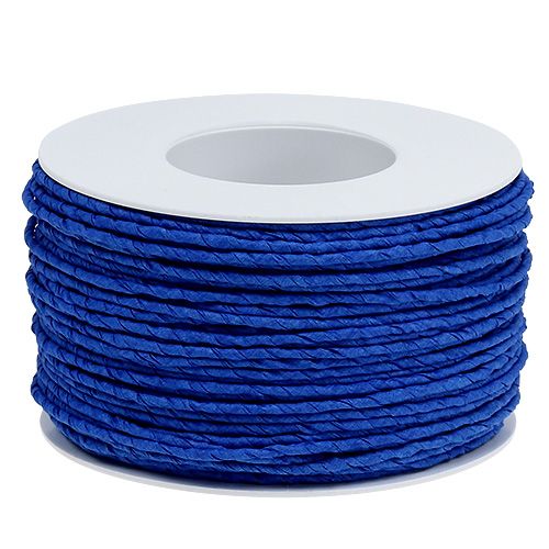 Product Paper cord wire wrapped Ø2mm 100m blue
