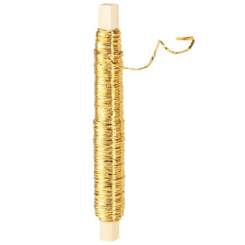 Product Paper cord wire wrapped Ø0.8mm 22m gold