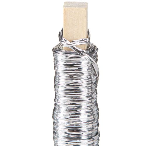Product Paper cord wire wrapped Ø0.8mm 22m silver