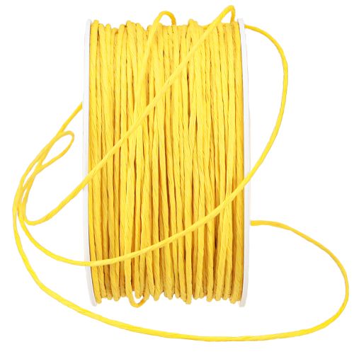 Product Paper cord wire wrapped Ø2mm 100m yellow