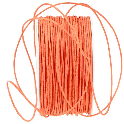 Product Paper cord wire wrapped Ø2mm 100m Orange